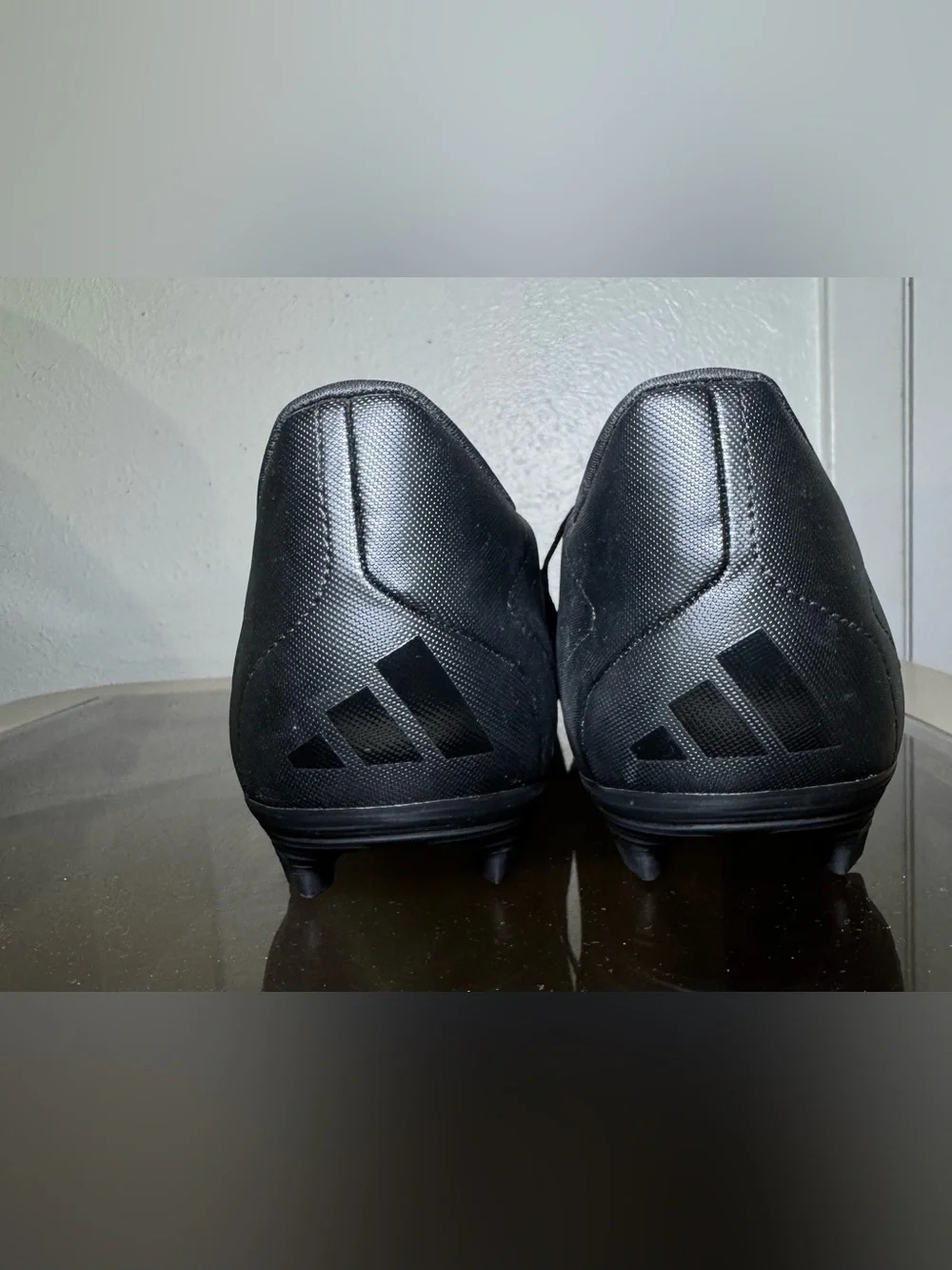 Adidas Predator Soccer Cleats All Black Mens Size 10.5 Firm New without tags